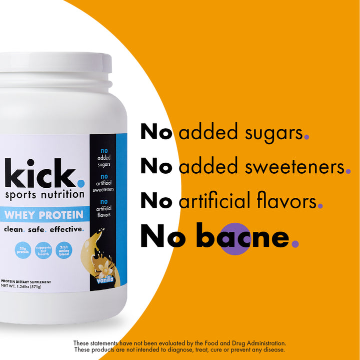 whey protein. vanilla.