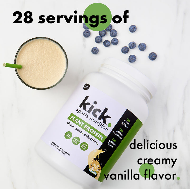 plant protein. vanilla.