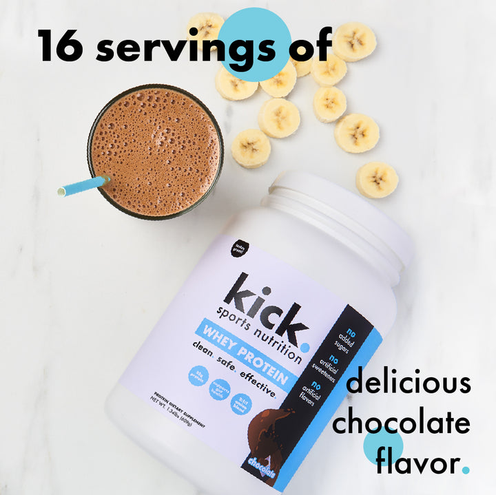 whey protein. chocolate.