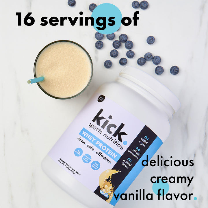 whey protein. vanilla.
