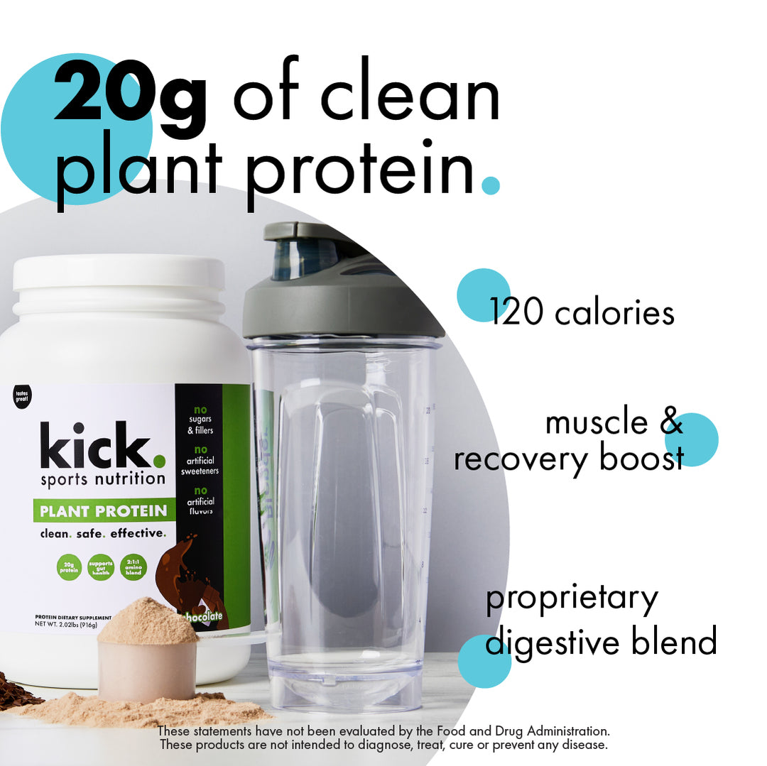 plant protein. chocolate.