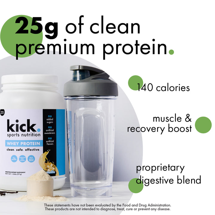 whey protein. vanilla.