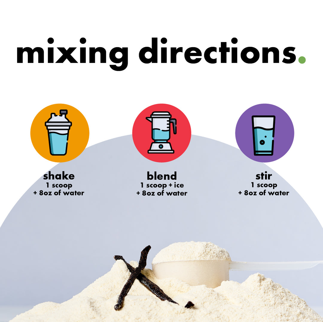 plant protein. vanilla.