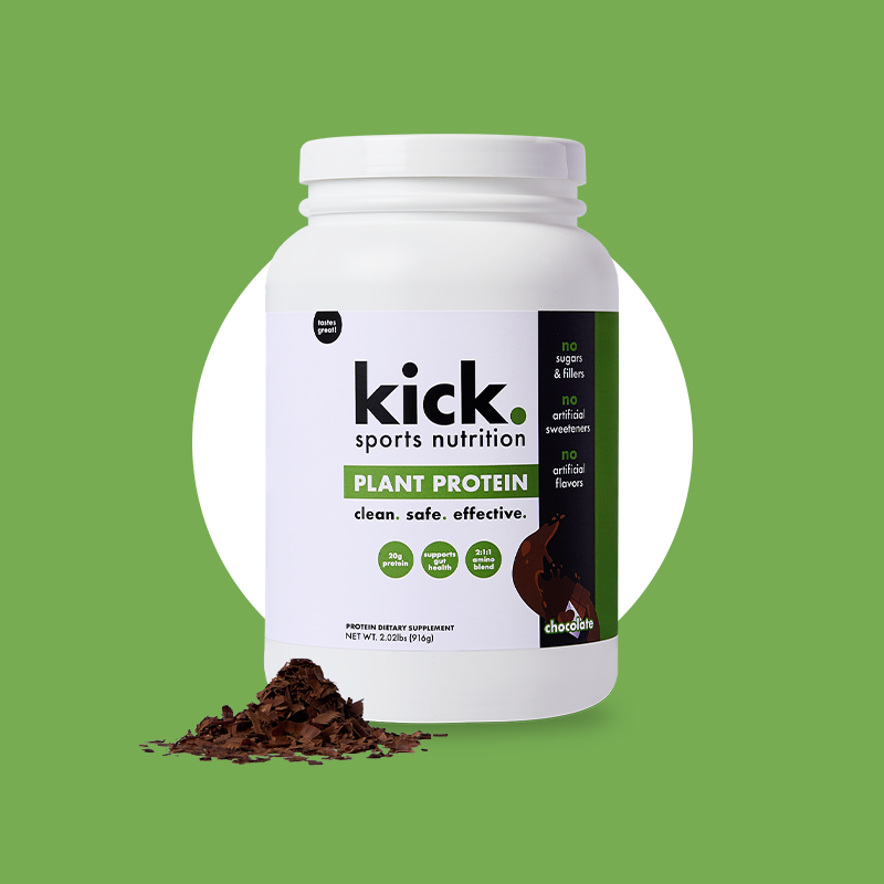 plant protein. chocolate.